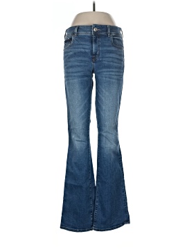 Mini Jupe Jean American Eagle Outfitters - Taille 6 Bleue Détressée - Occasion Très Bon État