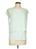 T Tahari 100% Polyester Green Short Sleeve Blouse Size L - photo 1