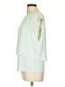 T Tahari 100% Polyester Green Short Sleeve Blouse Size L - photo 5