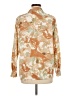 Courtenay 100% Polyester Floral Tan Long Sleeve Blouse Size M - photo 2