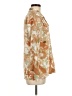 Courtenay 100% Polyester Floral Tan Long Sleeve Blouse Size M - photo 4
