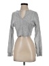 Shein 100% Polyester Silver Long Sleeve Turtleneck Size M - photo 1