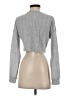 Shein 100% Polyester Silver Long Sleeve Turtleneck Size M - photo 2