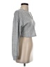 Shein 100% Polyester Silver Long Sleeve Turtleneck Size M - photo 4