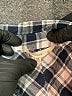 Le Lis Checkered-gingham Blue 3/4 Sleeve Blouse Size XXL - photo 7