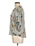 DR2 100% Rayon Ivory 3/4 Sleeve Blouse Size L - photo 5
