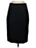 Petite Sophisticate Solid Black Formal Skirt Size 4 - photo 2