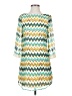 Speechless 100% Polyester Chevron-herringbone Teal Casual Dress Size S - photo 1