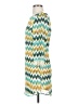 Speechless 100% Polyester Chevron-herringbone Teal Casual Dress Size S - photo 5