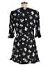 Ann Taylor LOFT 100% Rayon Floral Black Romper Size 6 - photo 2