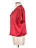 Allyson Whitmore 100% Polyester Red Short Sleeve Blouse Size L - photo 5