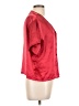 Allyson Whitmore 100% Polyester Red Short Sleeve Blouse Size L - photo 4
