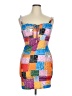 Shein Graphic Orange Cocktail Dress Size 12 - photo 1