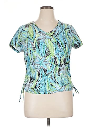 Caribbean Joe Short Sleeve Blouse (view 1)