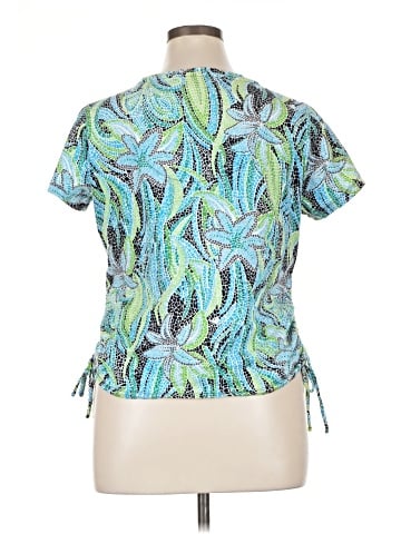 Caribbean Joe Short Sleeve Blouse (view 2)