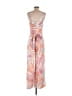 She + Sky 100% Polyester Tie-dye Pink Jumpsuit Size S - photo 2