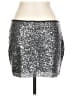 Express 100% Nylon Metallic Silver Formal Skirt Size M - photo 2