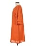 Unbranded Solid Orange Casual Dress Size M - photo 5