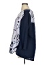 Chico's 100% Linen Blue 3/4 Sleeve Blouse Size XL (3) - photo 5