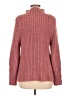 Leith Tweed Pink Turtleneck Sweater Size M - photo 2