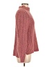 Leith Tweed Pink Turtleneck Sweater Size M - photo 4