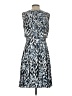 Alfani Animal Print Blue Cocktail Dress Size 4 - photo 2