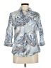 Croft & Barrow Paisley Blue 3/4 Sleeve Blouse Size M - photo 1