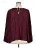 Adiva 100% Polyester Burgundy 3/4 Sleeve Blouse Size 1X - photo 1