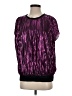 DKNY 100% Polyester Purple 3/4 Sleeve Top Size M - photo 1
