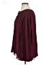 Adiva 100% Polyester Burgundy 3/4 Sleeve Blouse Size 1X - photo 5