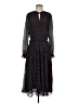Current Air 100% Polyester Polka Dots Black Brown Casual Dress Size XS - photo 1