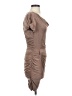 Bebe Solid Brown Cocktail Dress Size S - photo 4
