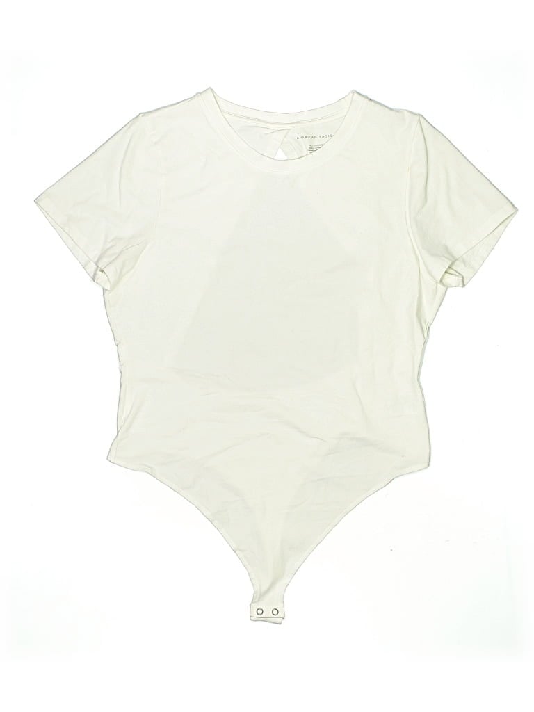 Pre-owned American Eagle Outfitters Bodysuit In Ivory