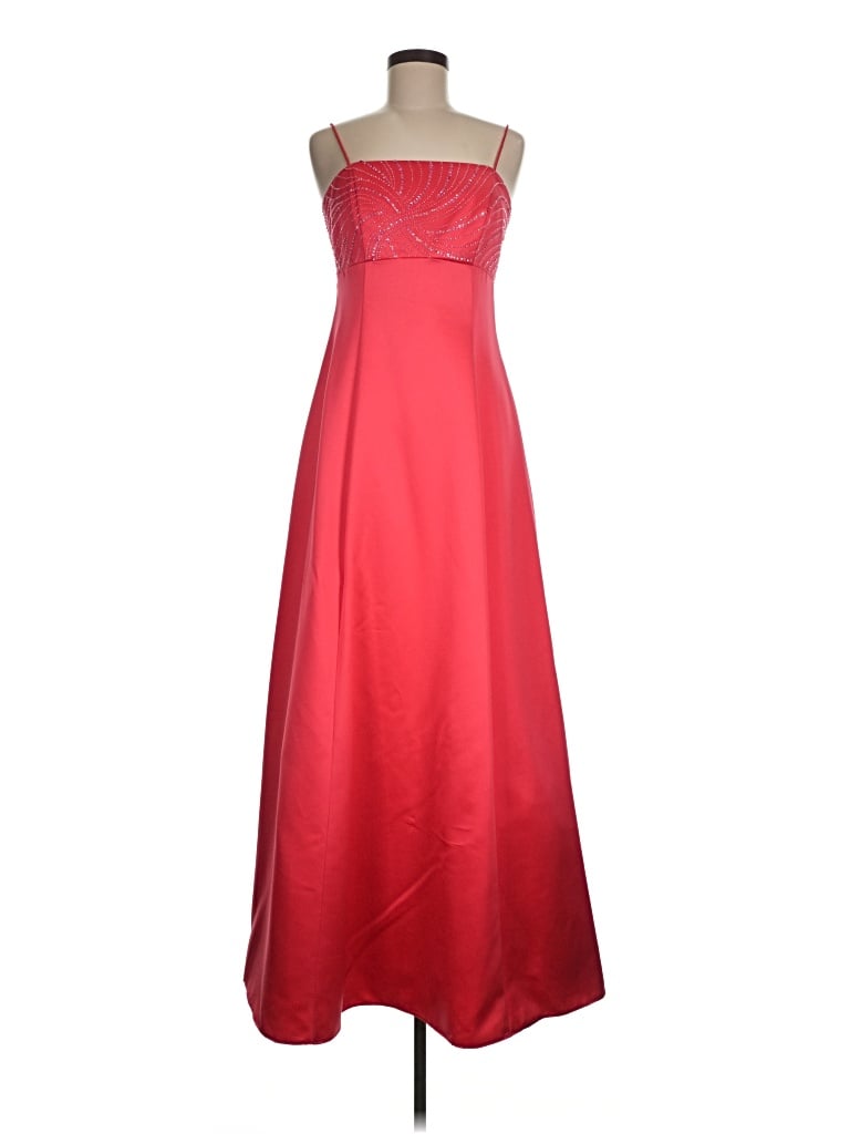 Pre-owned Betsy & Adam Cocktail Dress In Red
