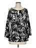 Essentials by Milano Black 3/4 Sleeve Blouse Size M - photo 1