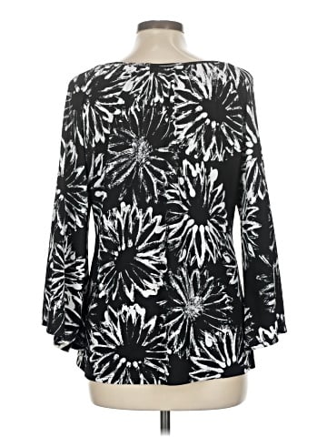 Essentials by Milano 3/4 Sleeve Blouse (view 2)