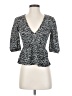 Stradivarius Black 3/4 Sleeve Top Size S - photo 1