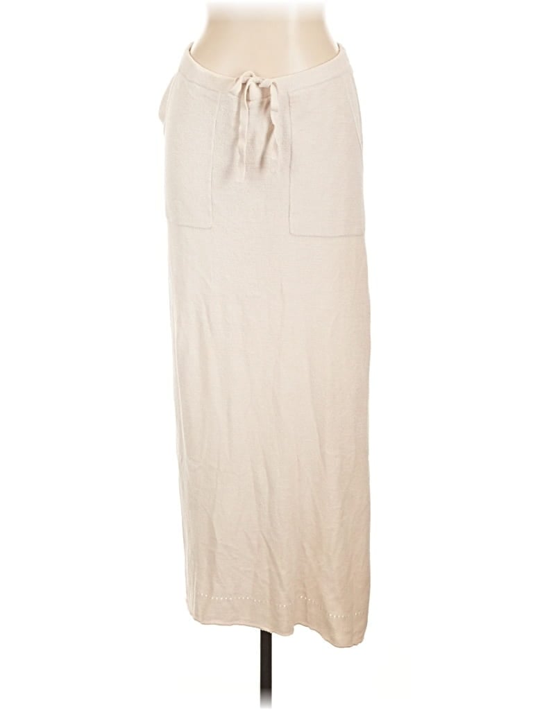 Pre-owned Barefoot Dreams Casual Skirt In White