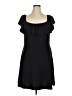 Joe Boxer Solid Black Casual Dress Size 1X - photo 1