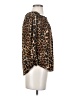 Express 100% Polyester Animal Print Brown 3/4 Sleeve Blouse Size S - photo 4
