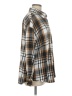 Shein 100% Polyester Plaid Gray Long Sleeve Blouse Size 8 - 10 - photo 4
