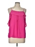 Under Skies 100% Polyester Pink Sleeveless Blouse Size L - photo 1