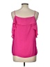 Under Skies 100% Polyester Pink Sleeveless Blouse Size L - photo 2