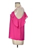 Under Skies 100% Polyester Pink Sleeveless Blouse Size L - photo 5