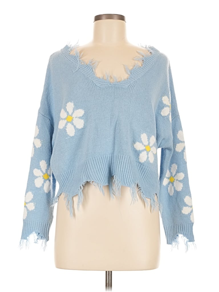 Pre-owned Just Polly Kimono In Blue