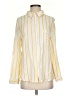 Love Tree 100% Rayon Stripes Yellow Long Sleeve Button-Down Shirt Size L - photo 1