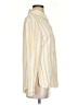 Love Tree 100% Rayon Stripes Yellow Long Sleeve Button-Down Shirt Size L - photo 4
