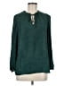 41Hawthorn 100% Polyester Teal Long Sleeve Blouse Size M - photo 1