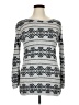 Deb 100% Polyester Print Silver Pullover Sweater Size 1X - photo 1