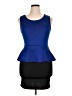 Deb Shops Color Block Blue Cocktail Dress Size XL - photo 1